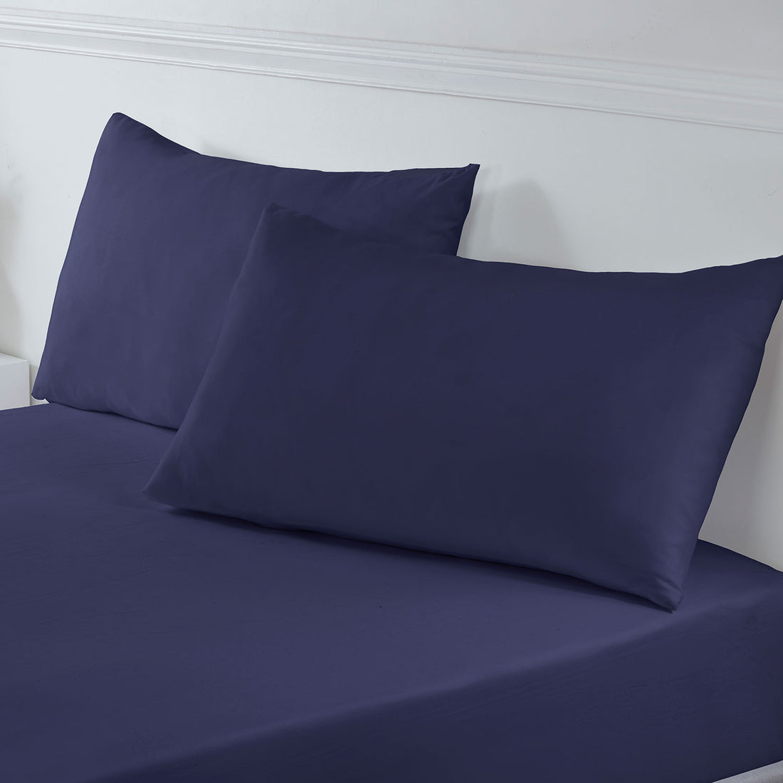 Navy Blue Super Soft Easycare Housewife Pillowcases (Pair) Julian