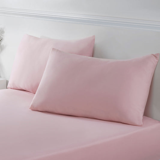 Blush Pink Super Soft Easycare Housewife Pillowcases (Pair)