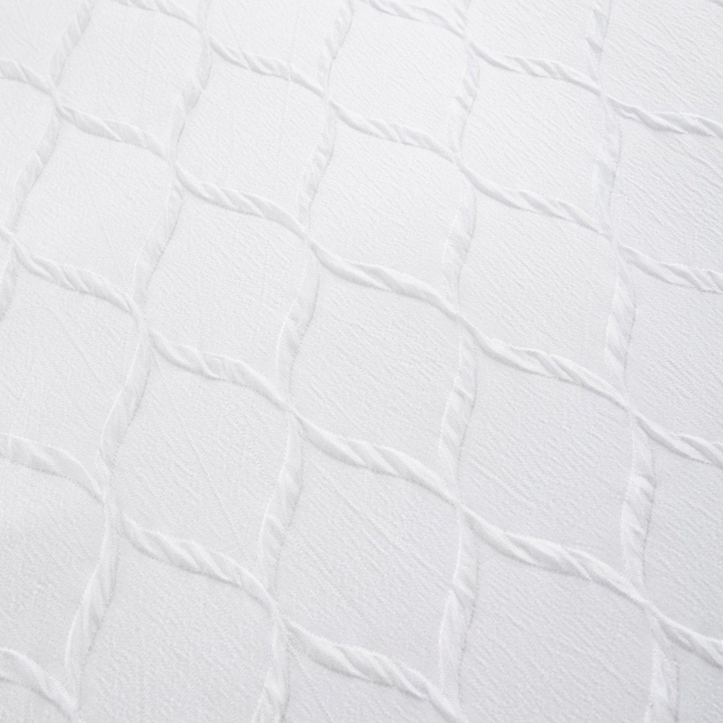 Jeneva White Textured Duvet Set