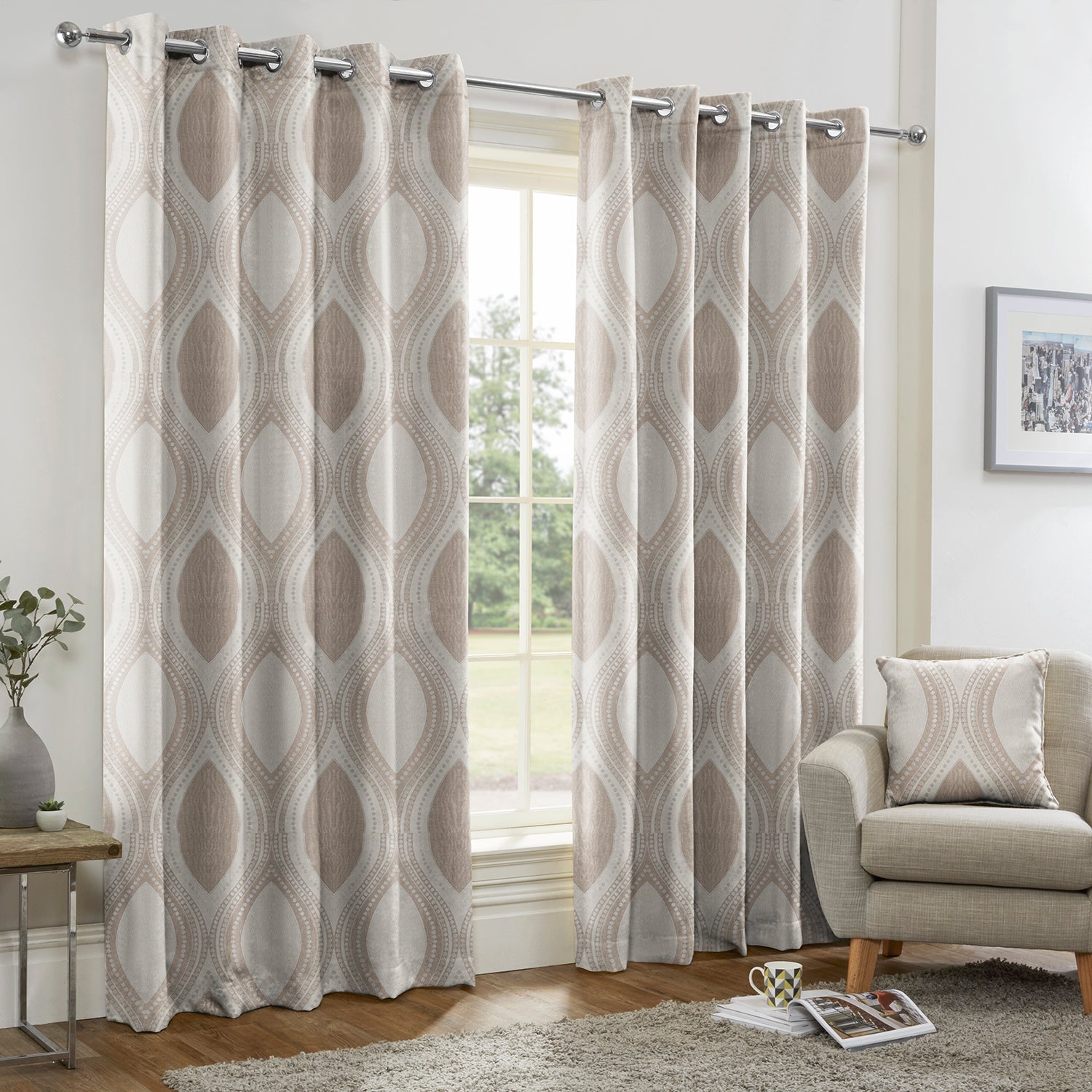 Kasian Natural Made to Measure Curtains – Julian Charles Home