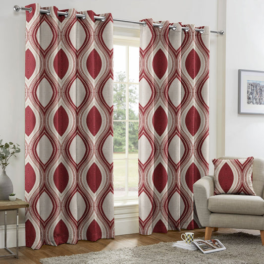Kasian Red Made to Measure Curtains