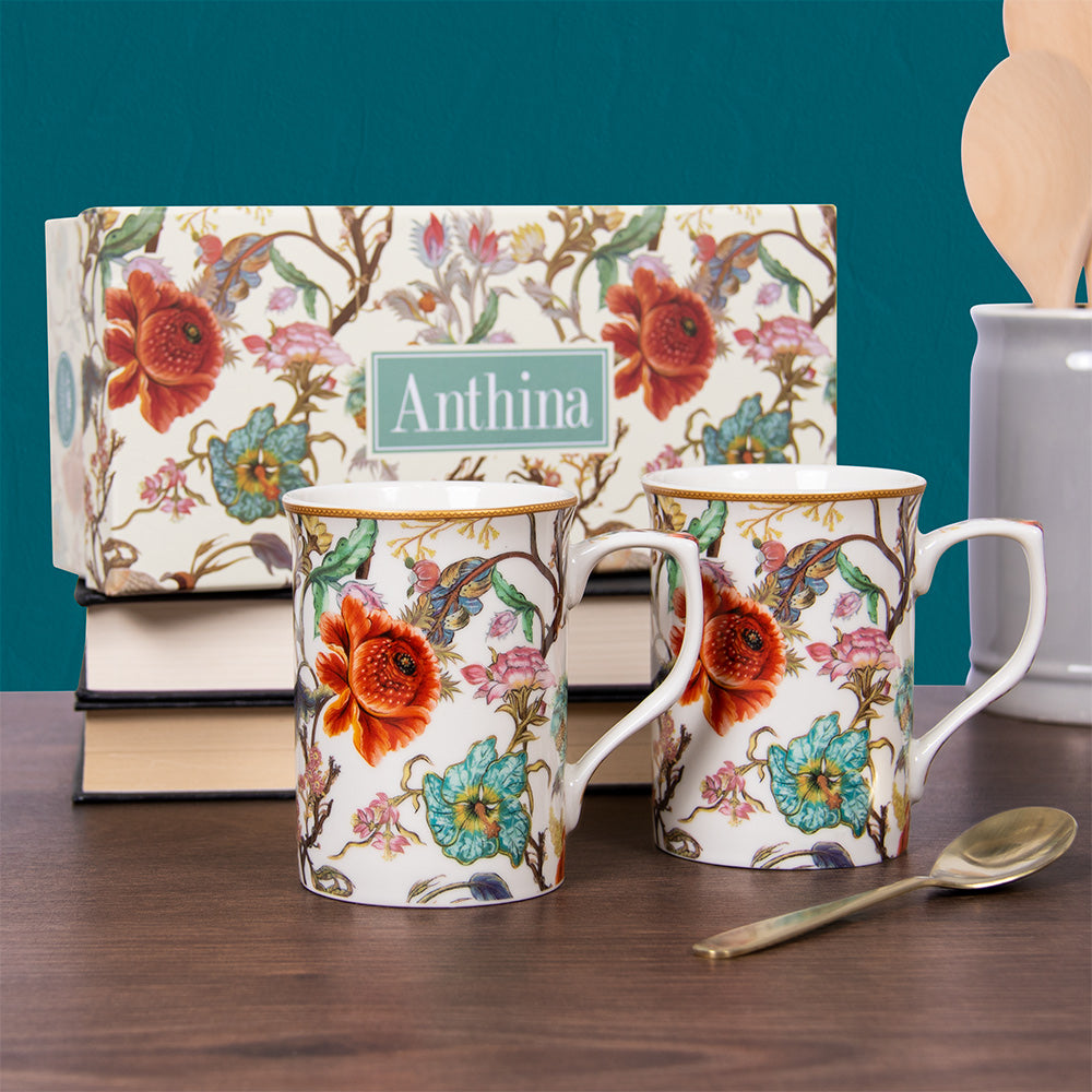 William Morris Anthia Floral Mugs (Set of 2)