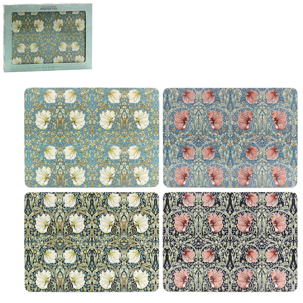William Morris Pimpernel Multicoloured Placemats (Set of 4)