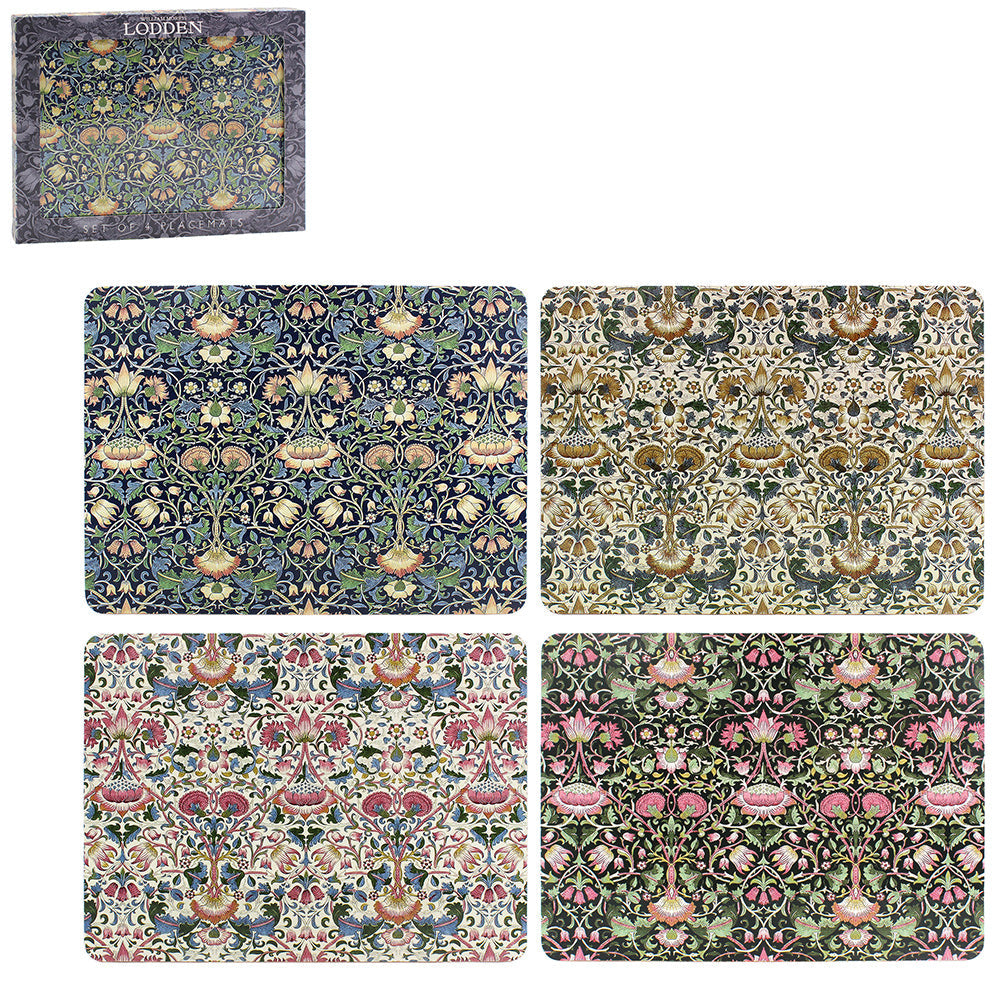 William Morris Lodden Multicoloured Placemats (Set of 4)