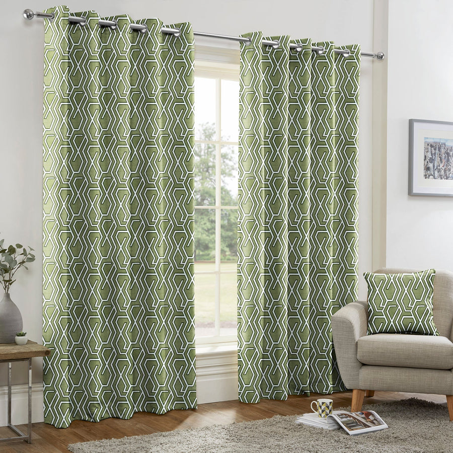 Manhattan Moss Made to Measure Curtains