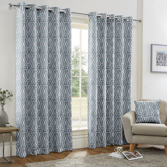 Manhattan Wedgewood Made to Measure Curtains