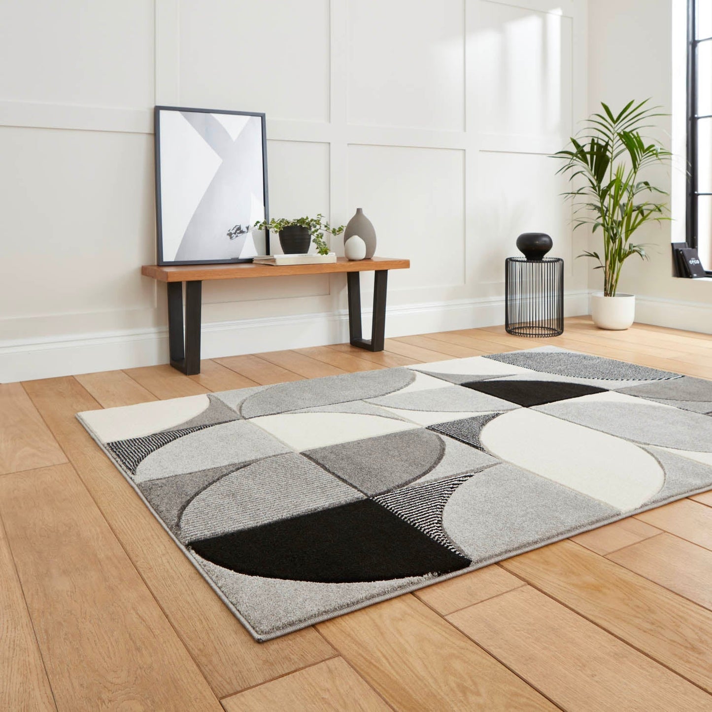 Matrix MT63 Grey/Black Rug