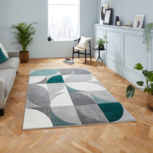 Matrix MT63 Grey/Green Rug