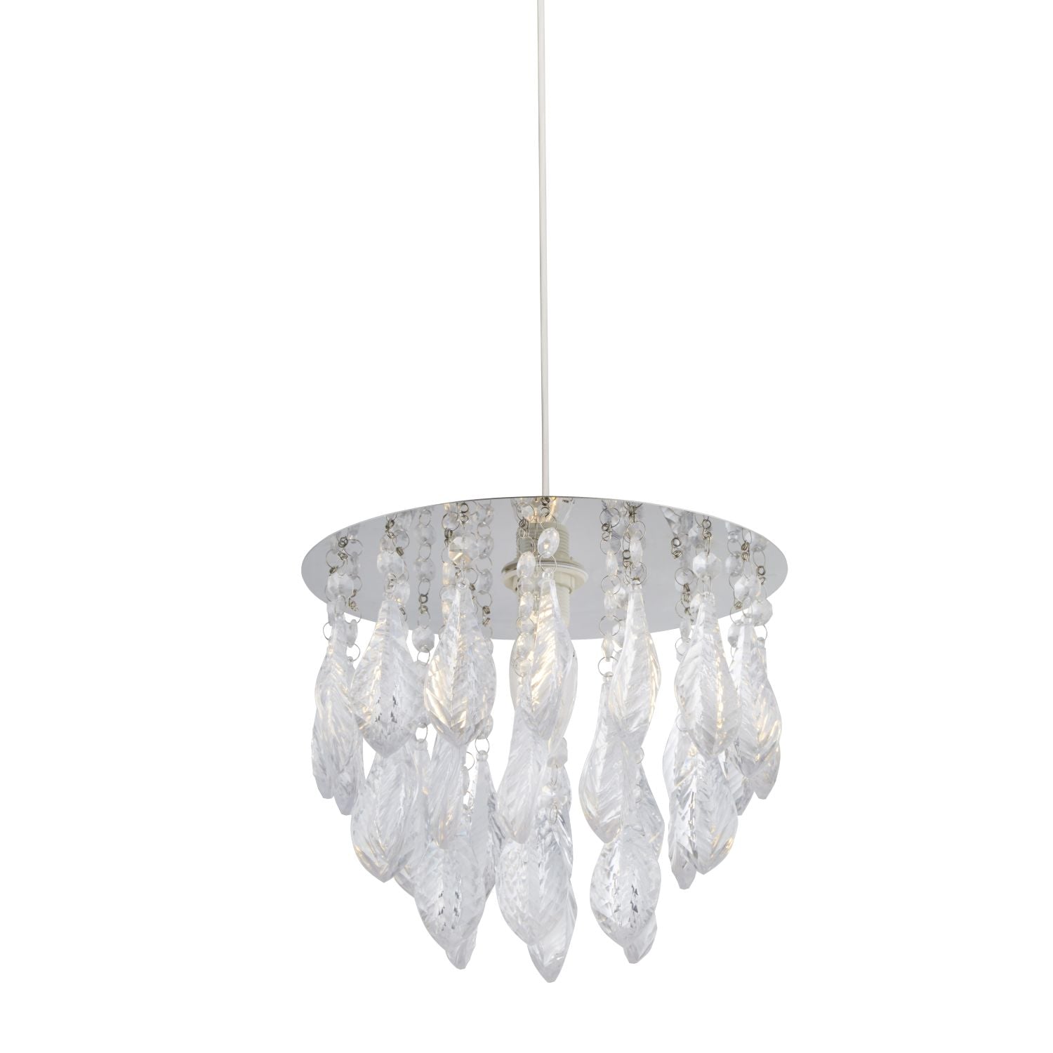 Decorative Chrome And Acrylic Drop Pendant Julian Charles Home