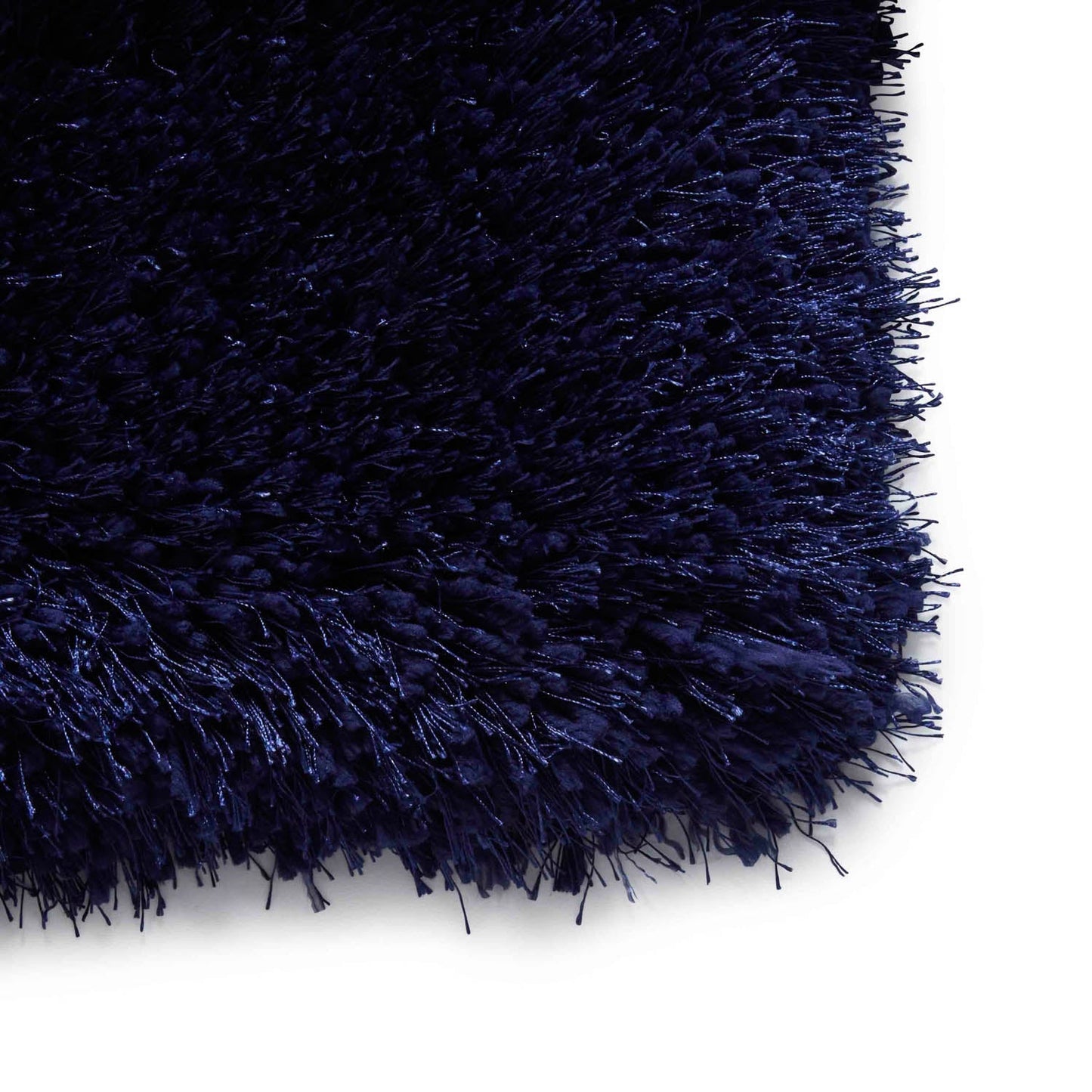 Montana Navy Blue Luxury Shaggy Rug