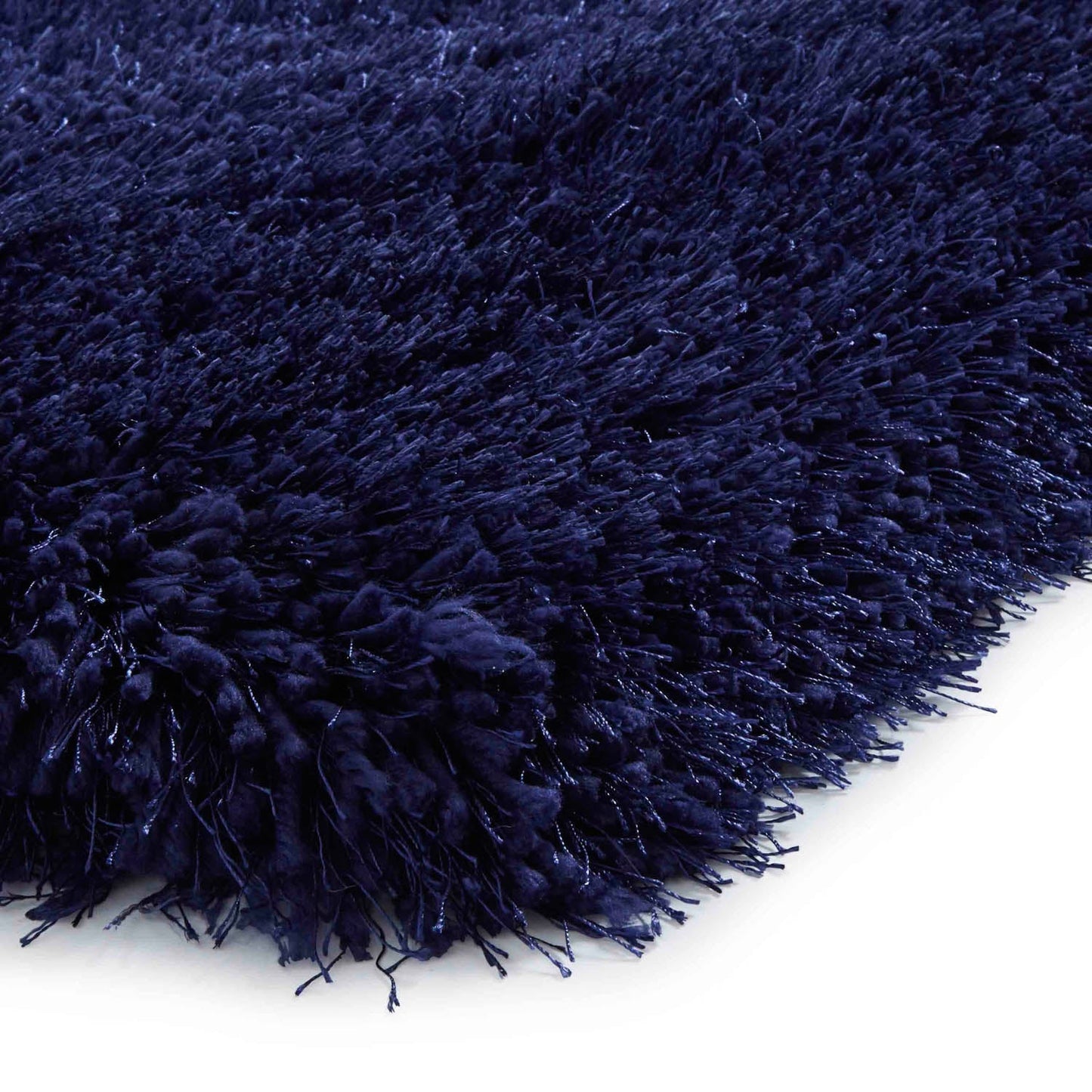 Montana Navy Blue Luxury Shaggy Rug