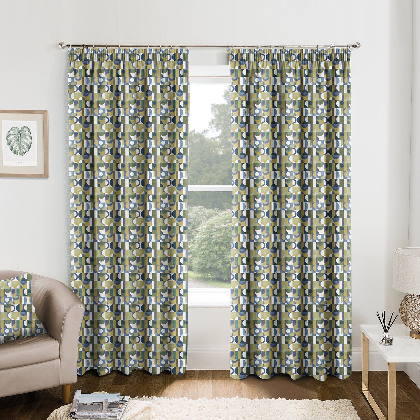 Napoli Green Made to Measure Curtains