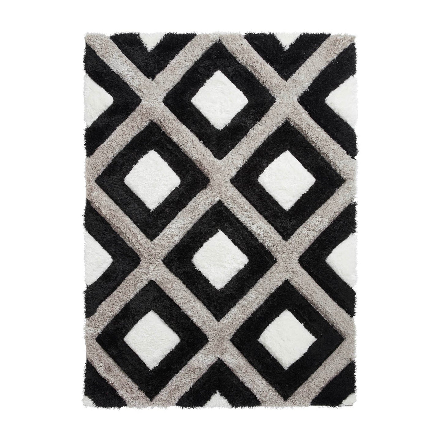 Olympia GR224 Black/White Geometric Rug