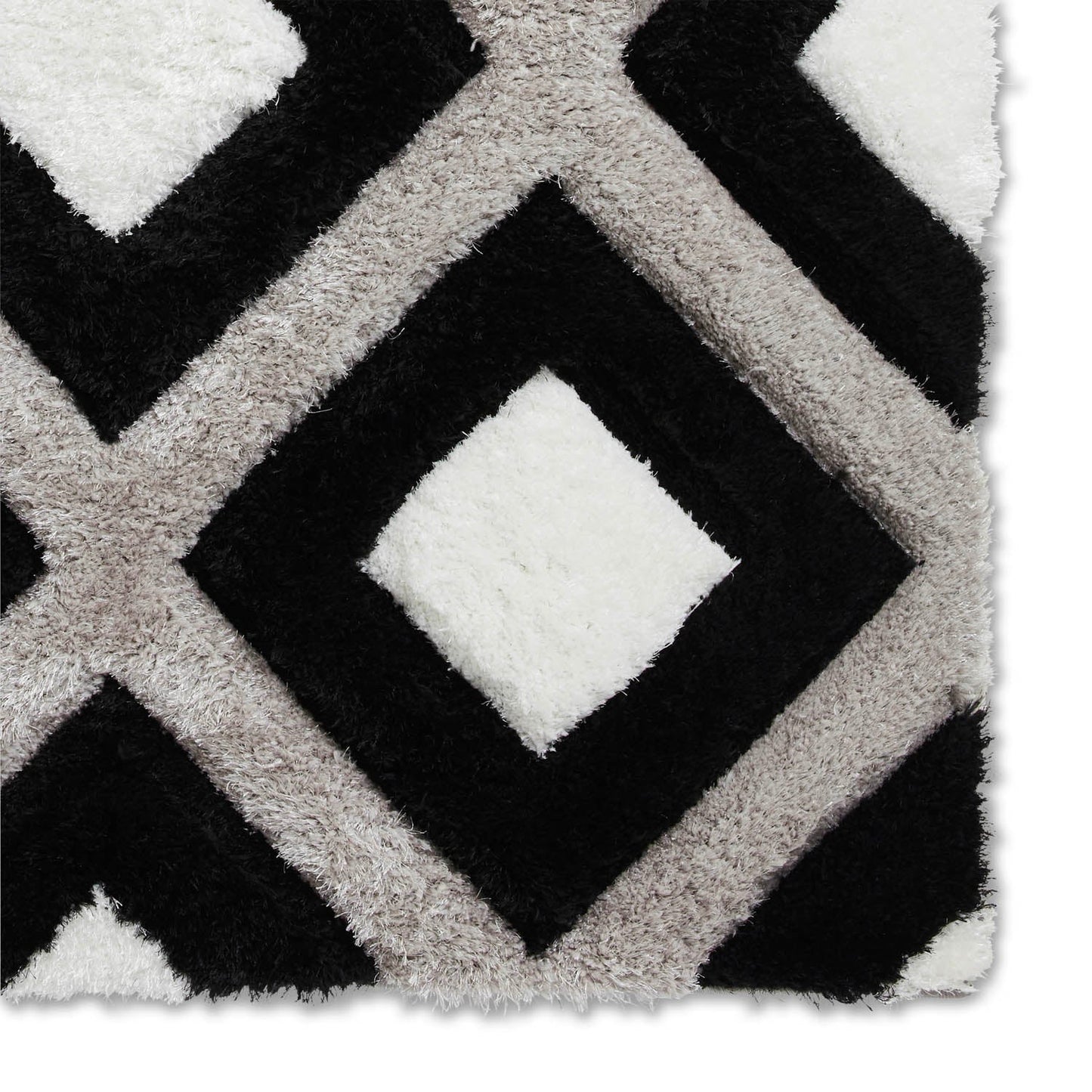 Olympia GR224 Black/White Geometric Rug