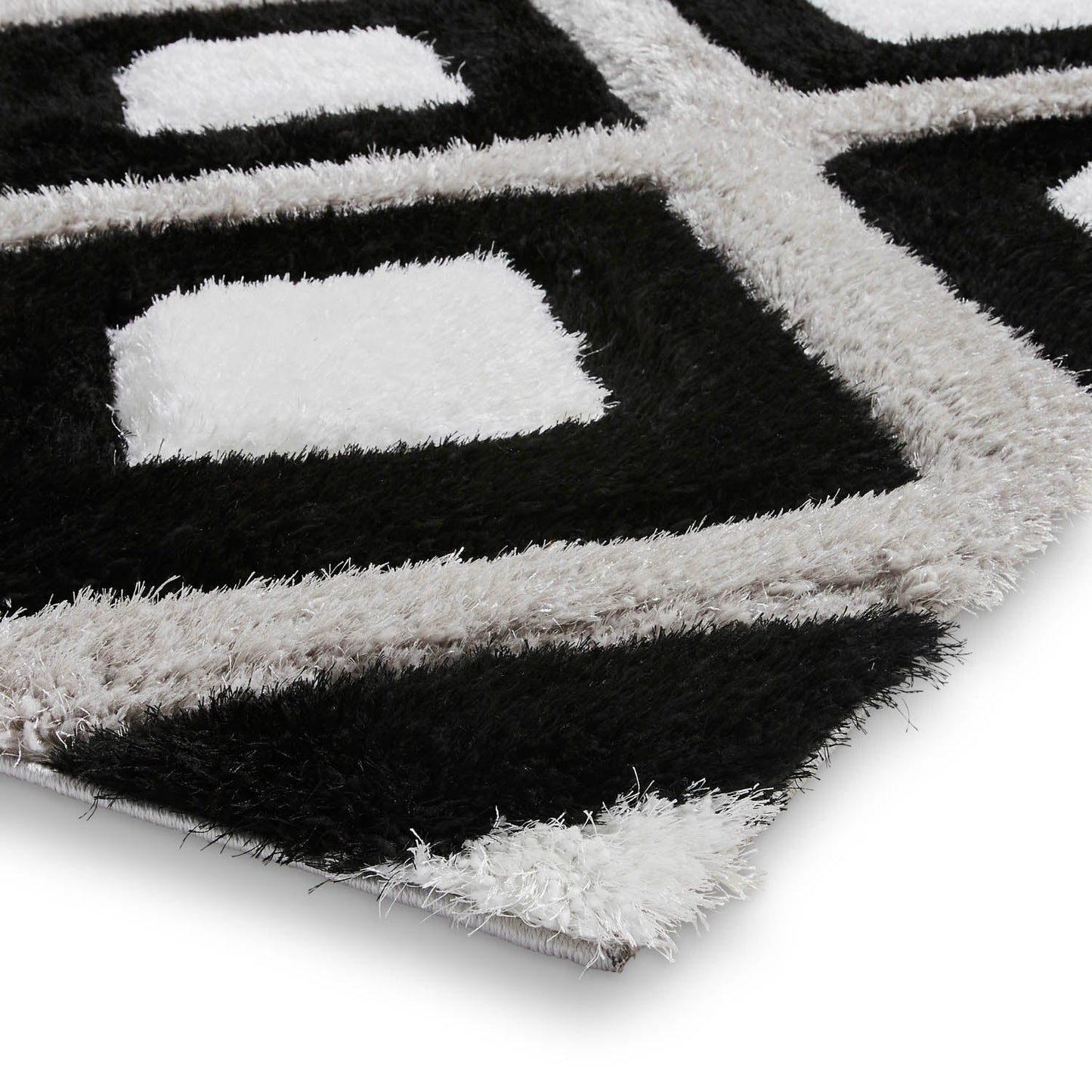 Olympia GR224 Black/White Geometric Rug