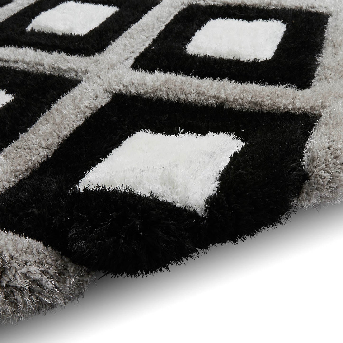 Olympia GR224 Black/White Geometric Rug