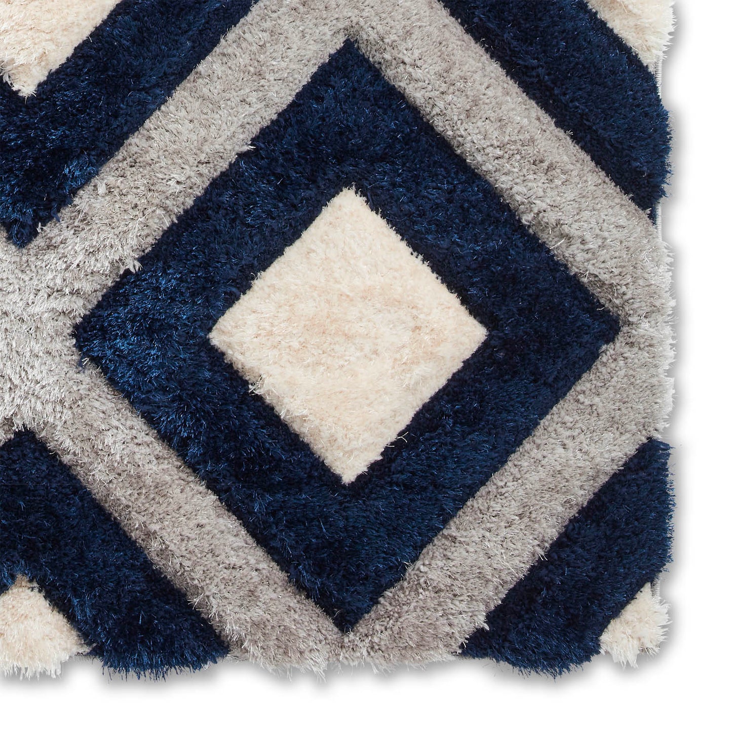 Olympia GR224 Grey/Navy Geometric Rug