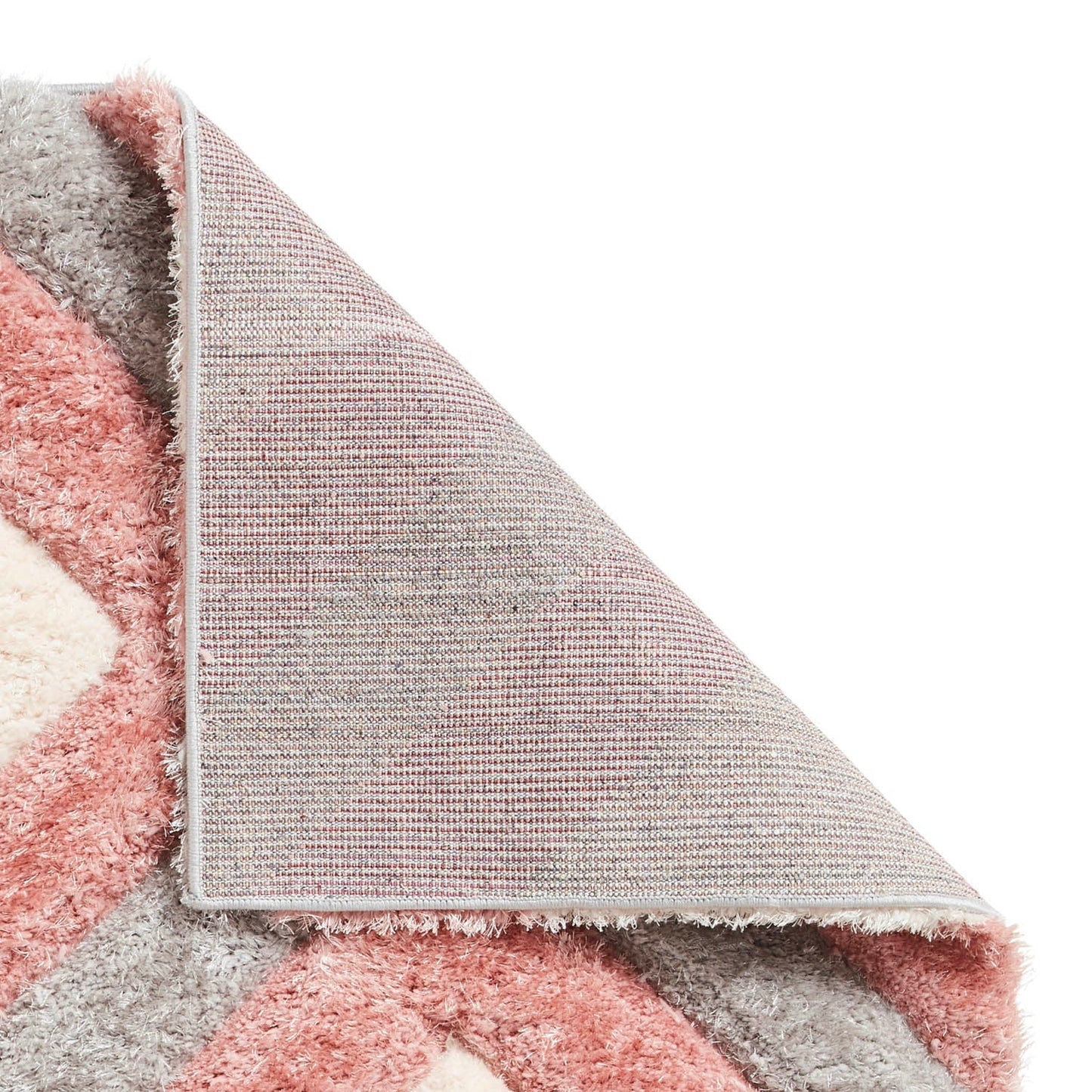 Olympia GR224 Grey/Pink Geometric Rug