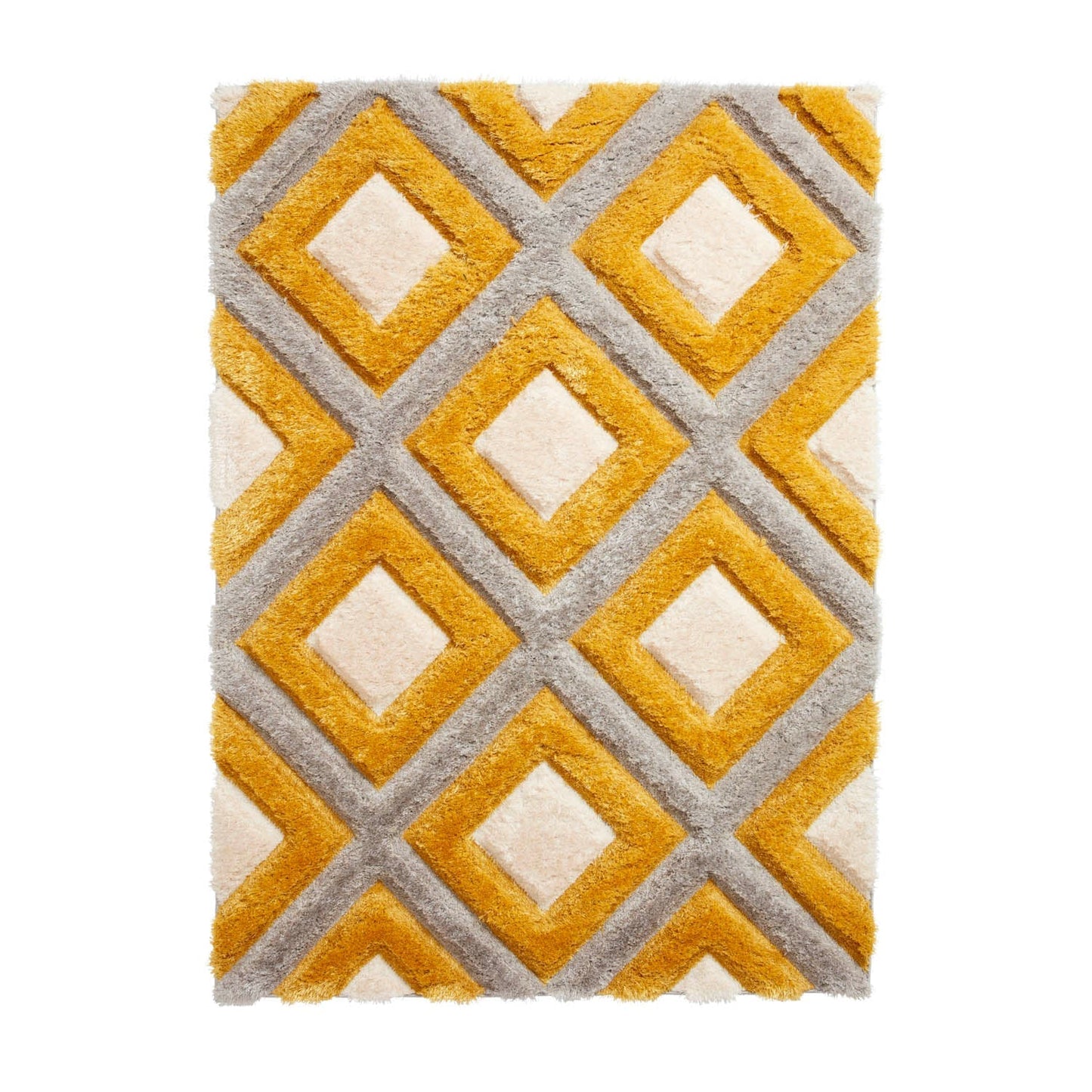 Olympia GR224 Grey/Yellow Geometric Rug