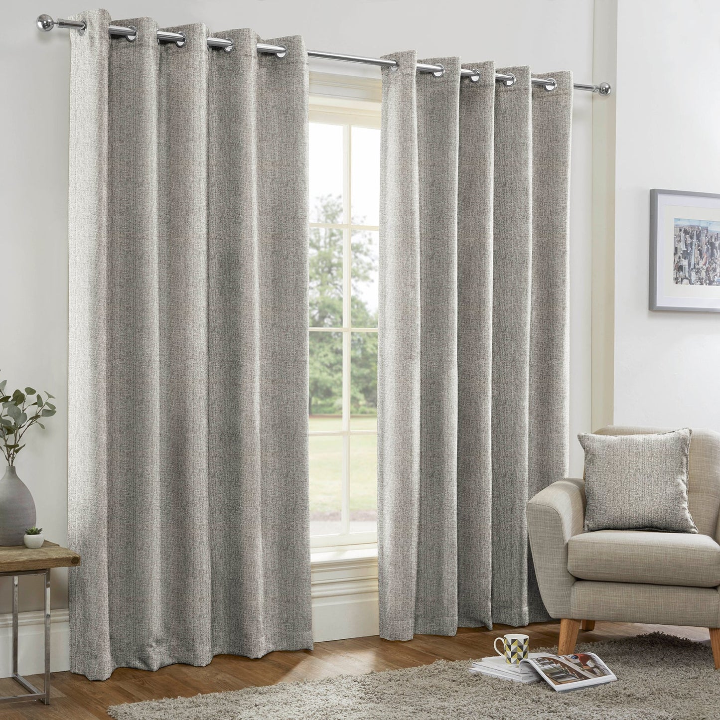 Polaris Silver Made to Measure Curtains