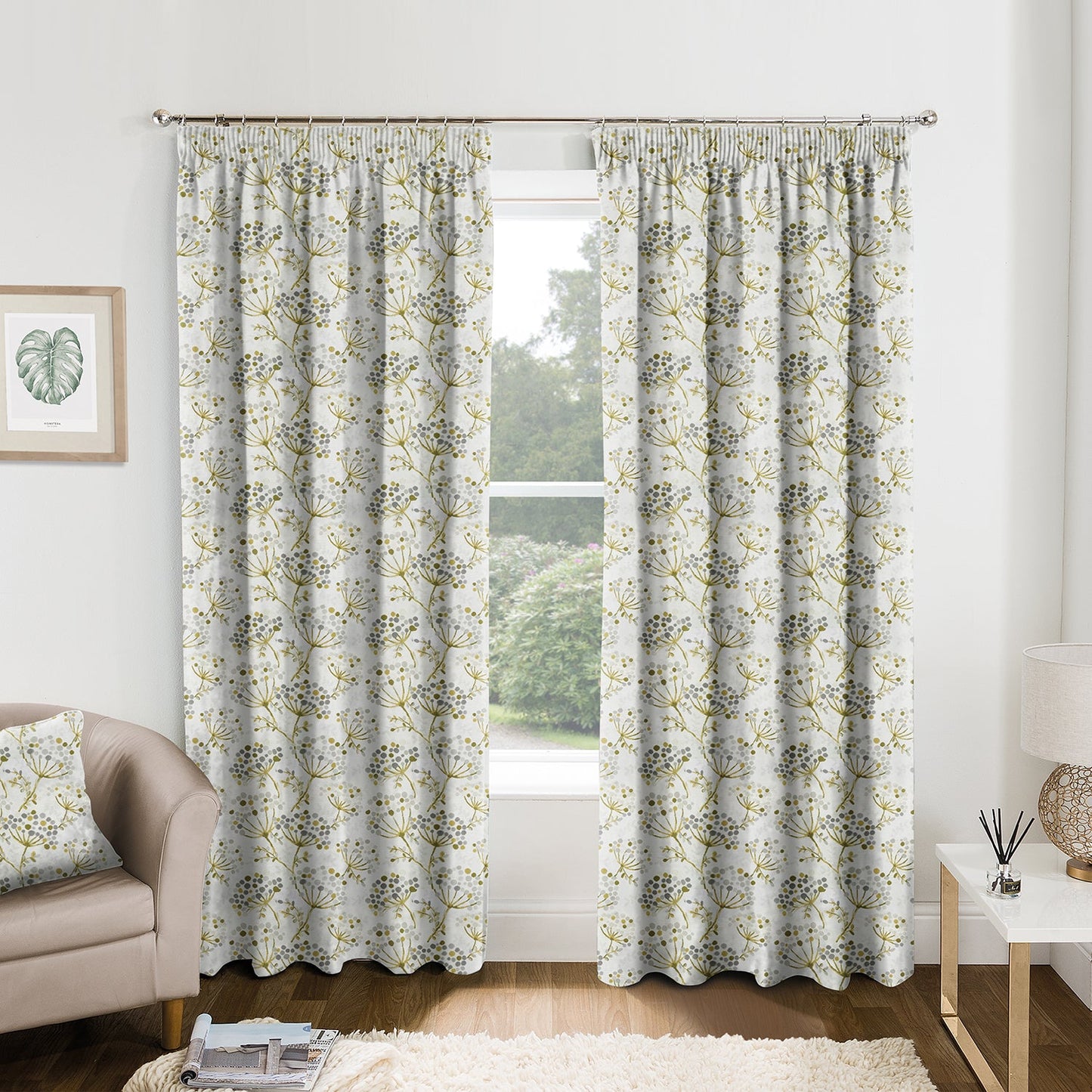 Rennes Green Made to Measure Curtains