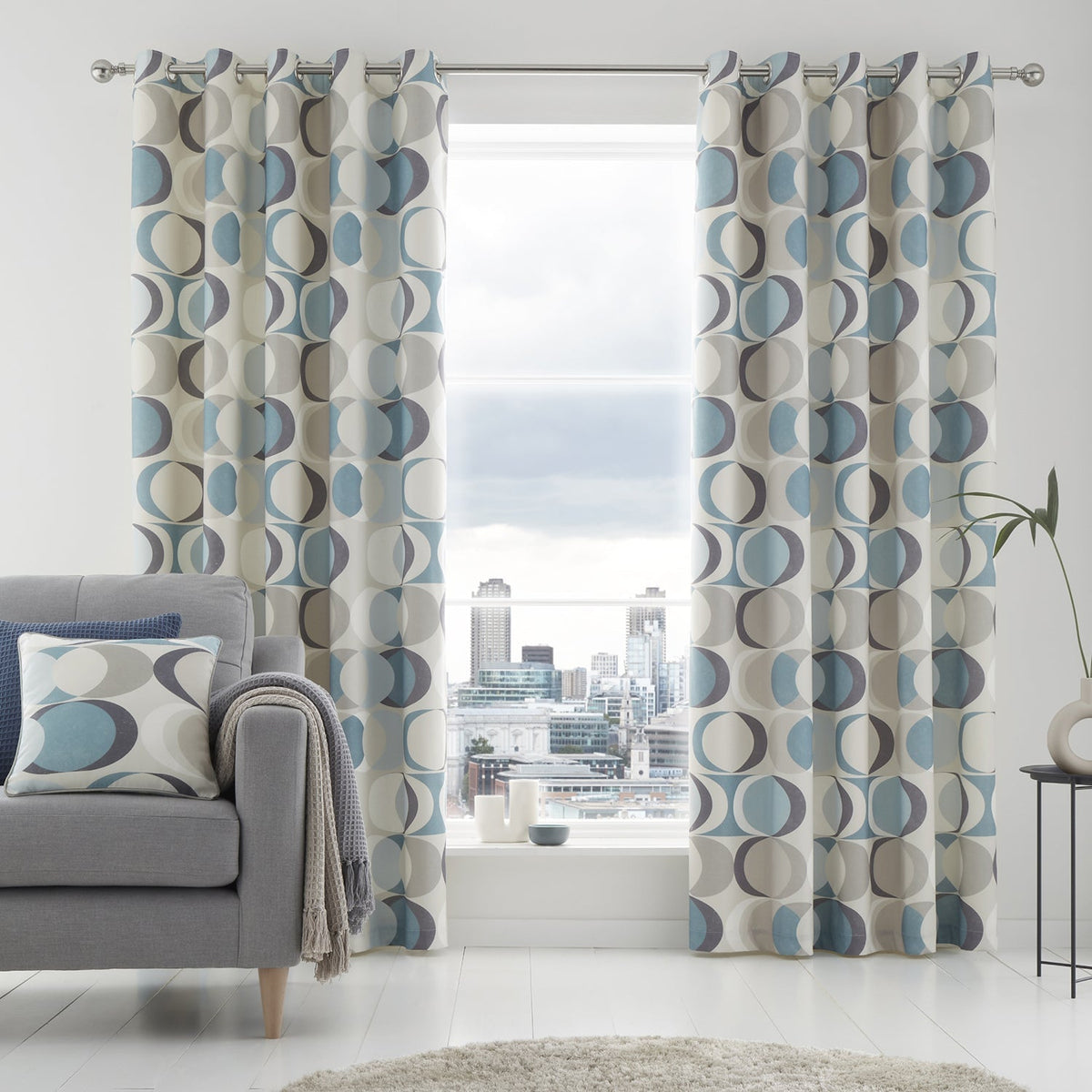 Sander Duck Egg Eyelet Curtains