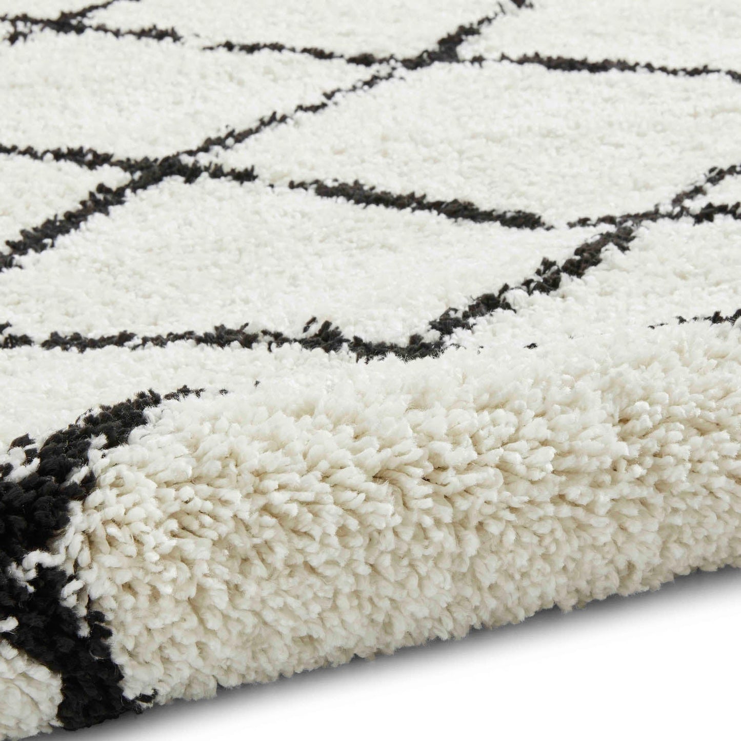 Scandi Berber G257 White/Black Rug