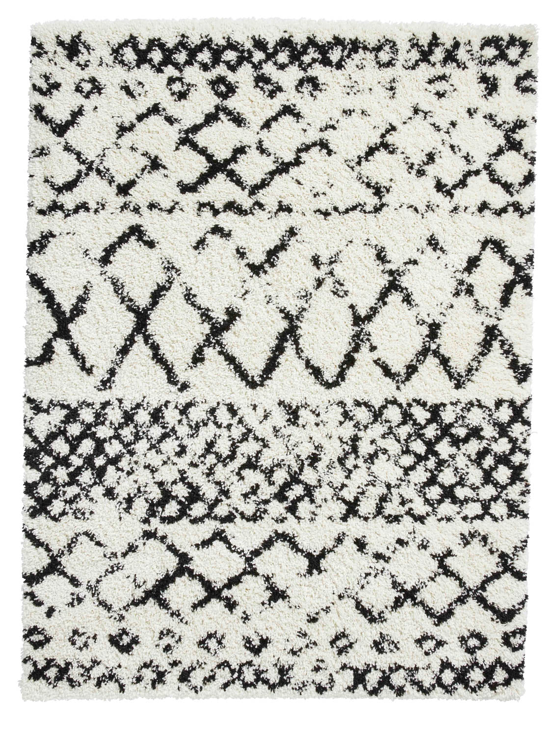 Scandi Berber G272 White/Black Rug