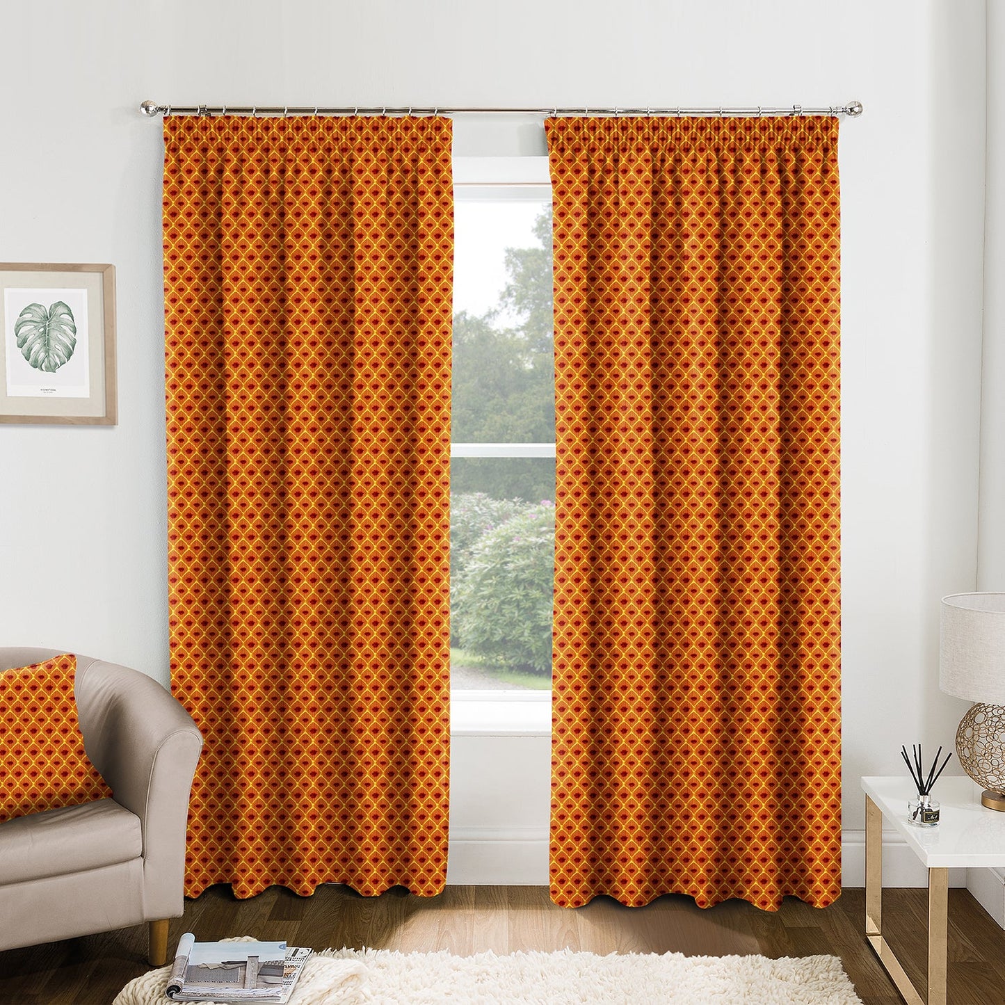Sicily Terracotta Made to Measure Curtains