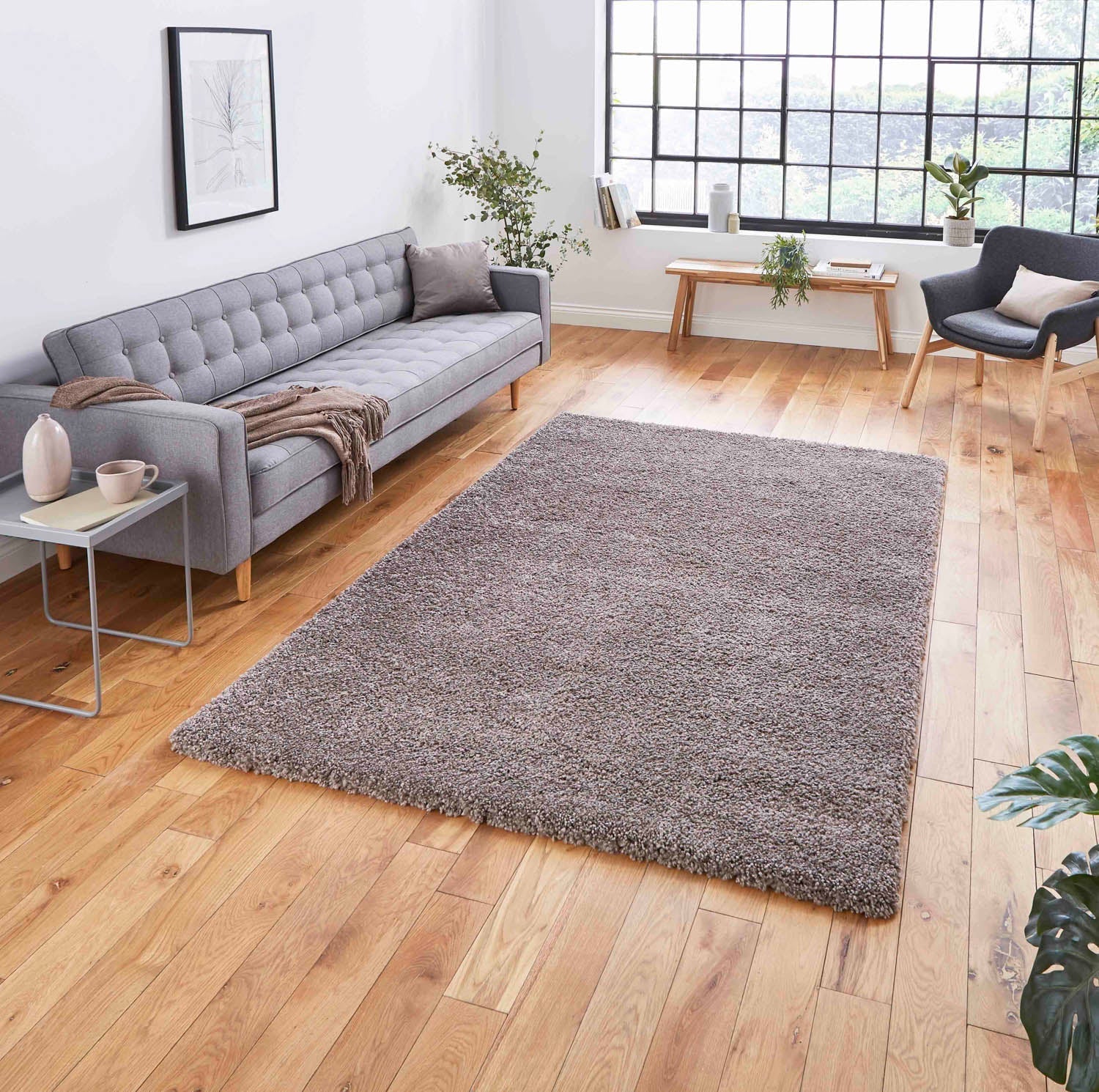 70x140 Rug Sierra 9000 Beige Shaggy Rug | 70x140 Half Moon, 80x150, 120x170 ...