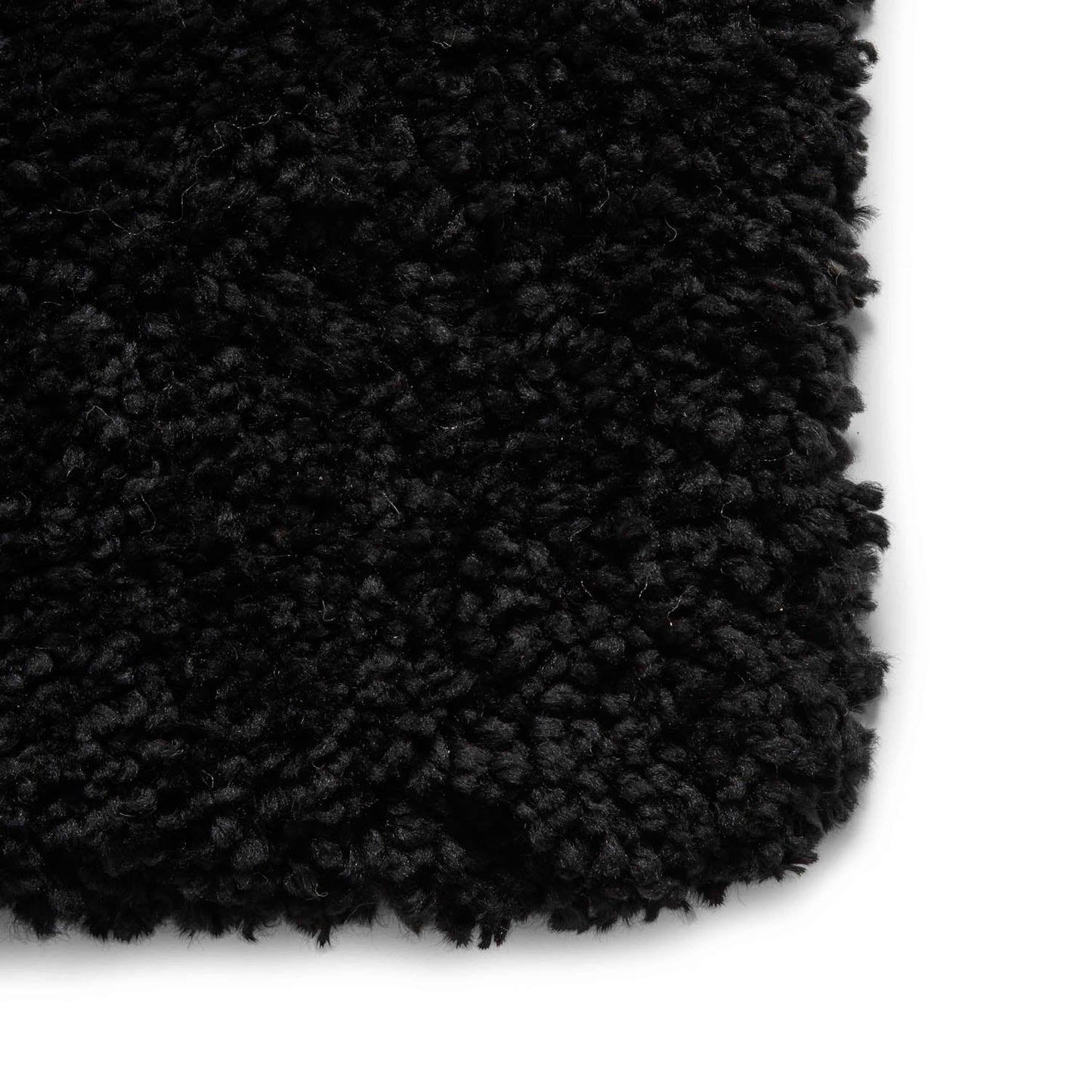 Sierra 9000 Black Shaggy Rug