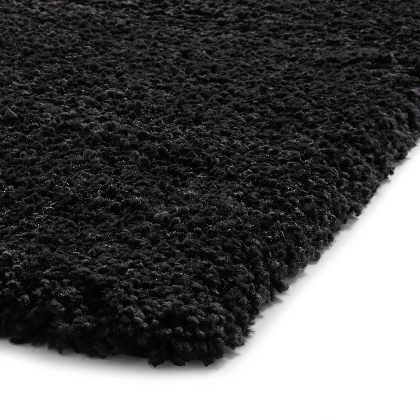 Sierra 9000 Black Shaggy Rug