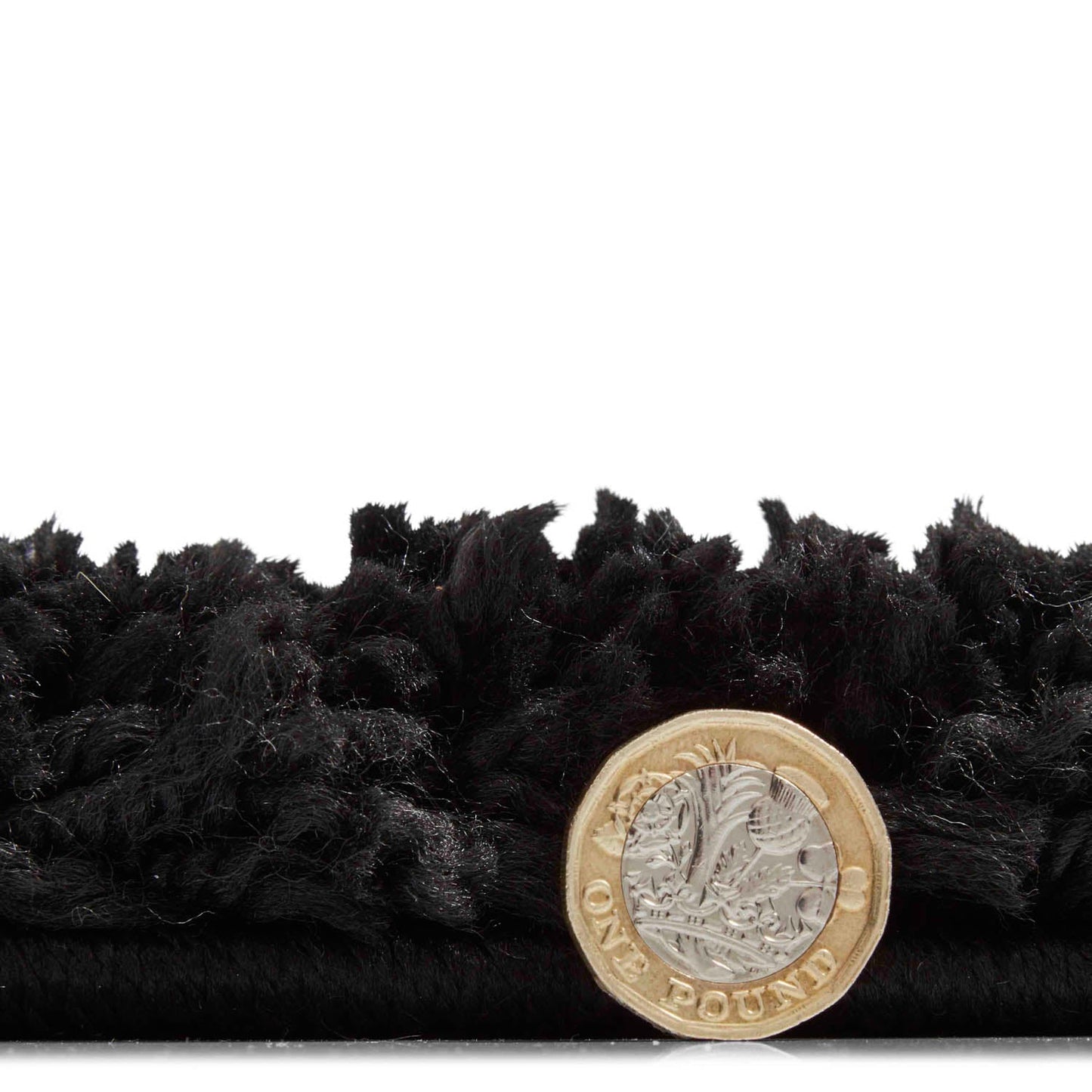 Sierra 9000 Black Shaggy Rug