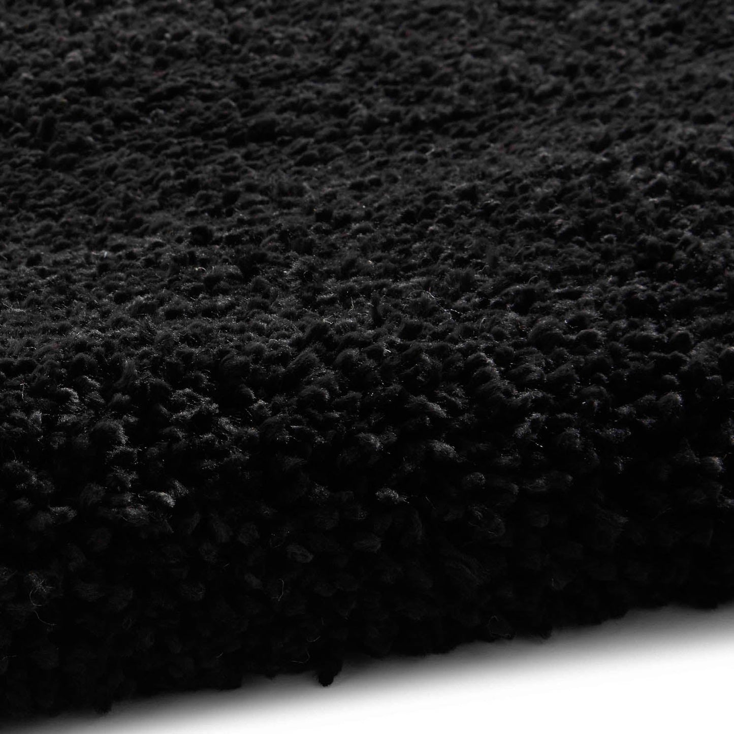 Sierra 9000 Black Shaggy Rug