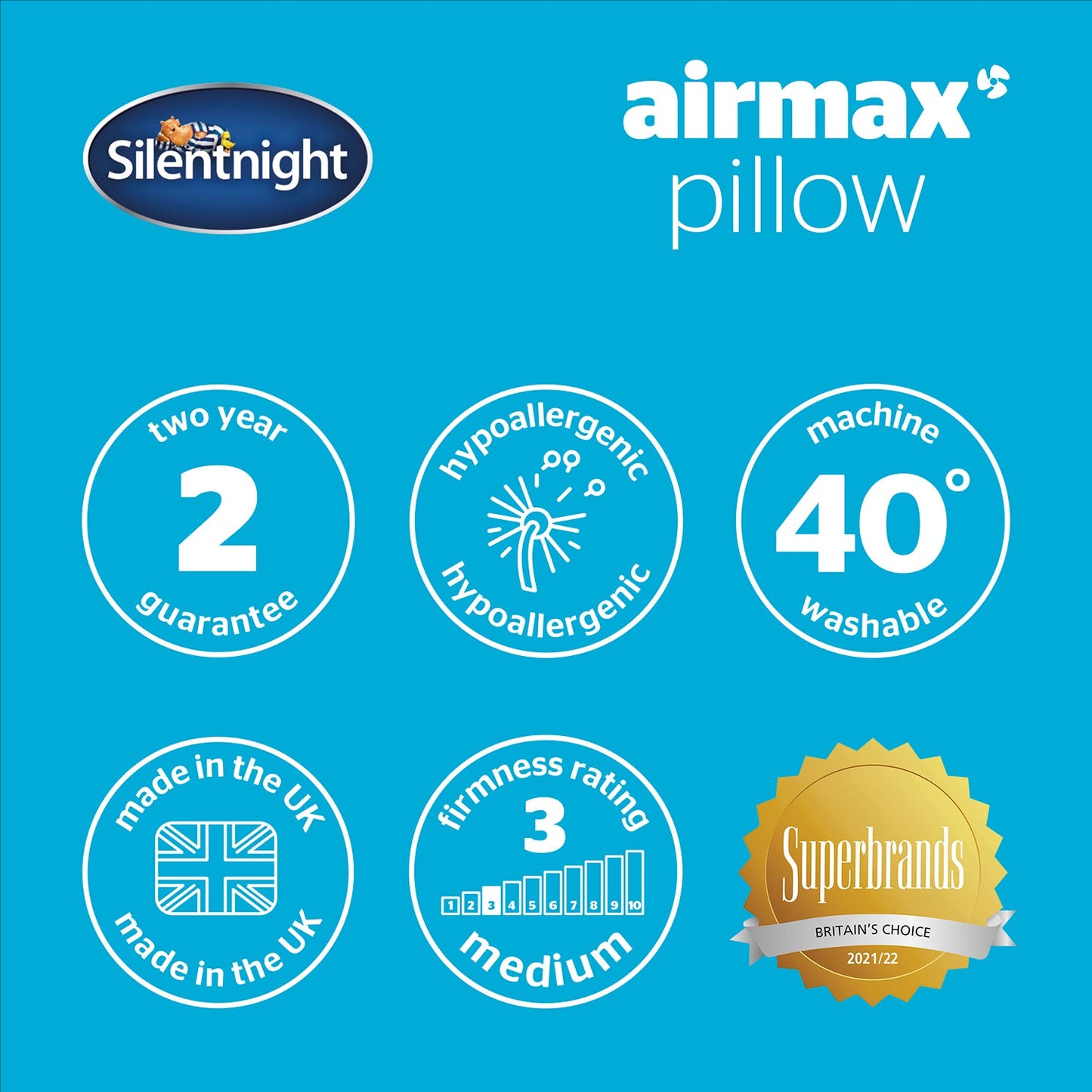 Silentnight Airmax Pillow - Medium Support
