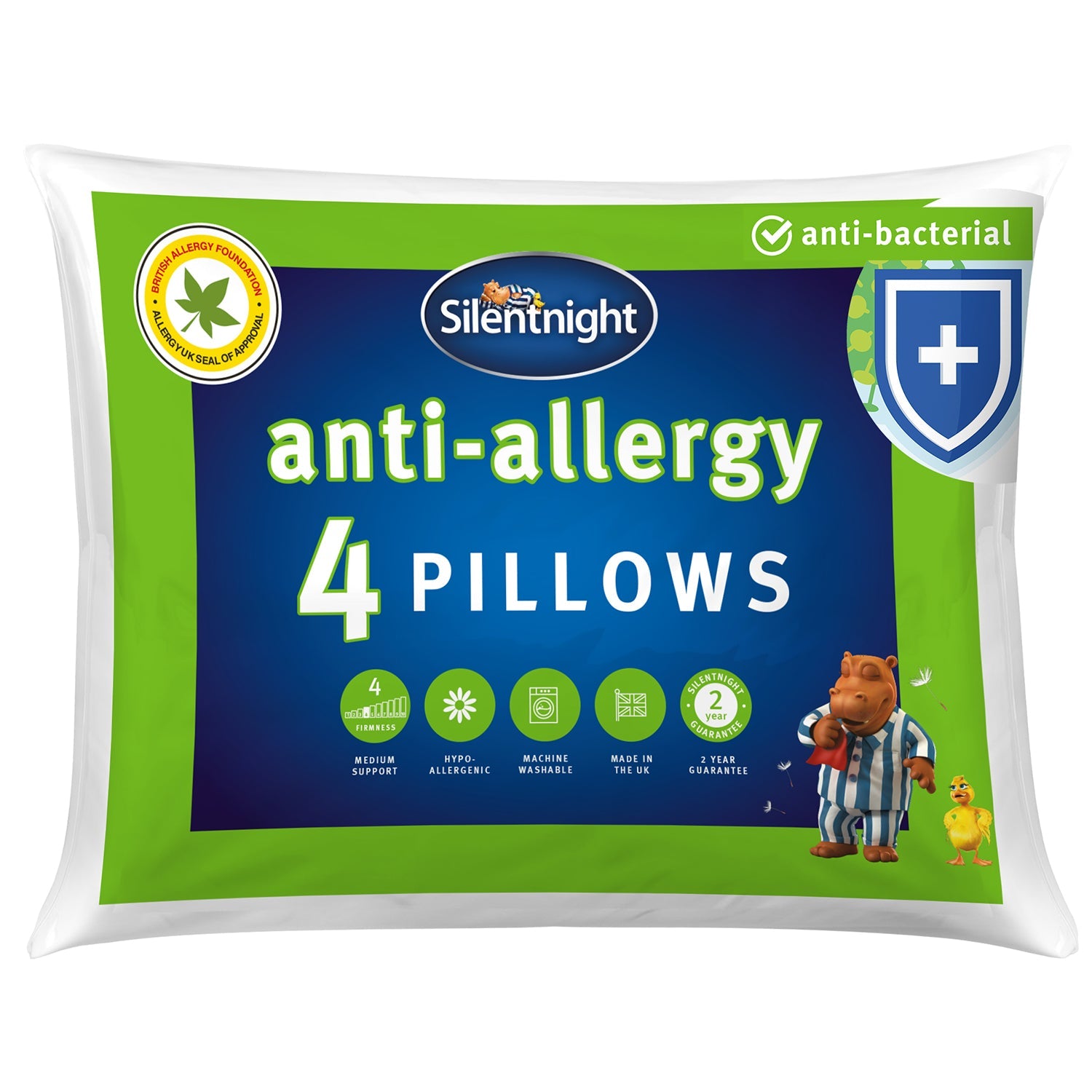 Silentnight Anti Allergy Pillows Medium Support