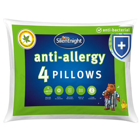 Silentnight Anti-Allergy Pillows (4 Pack) - Medium Support