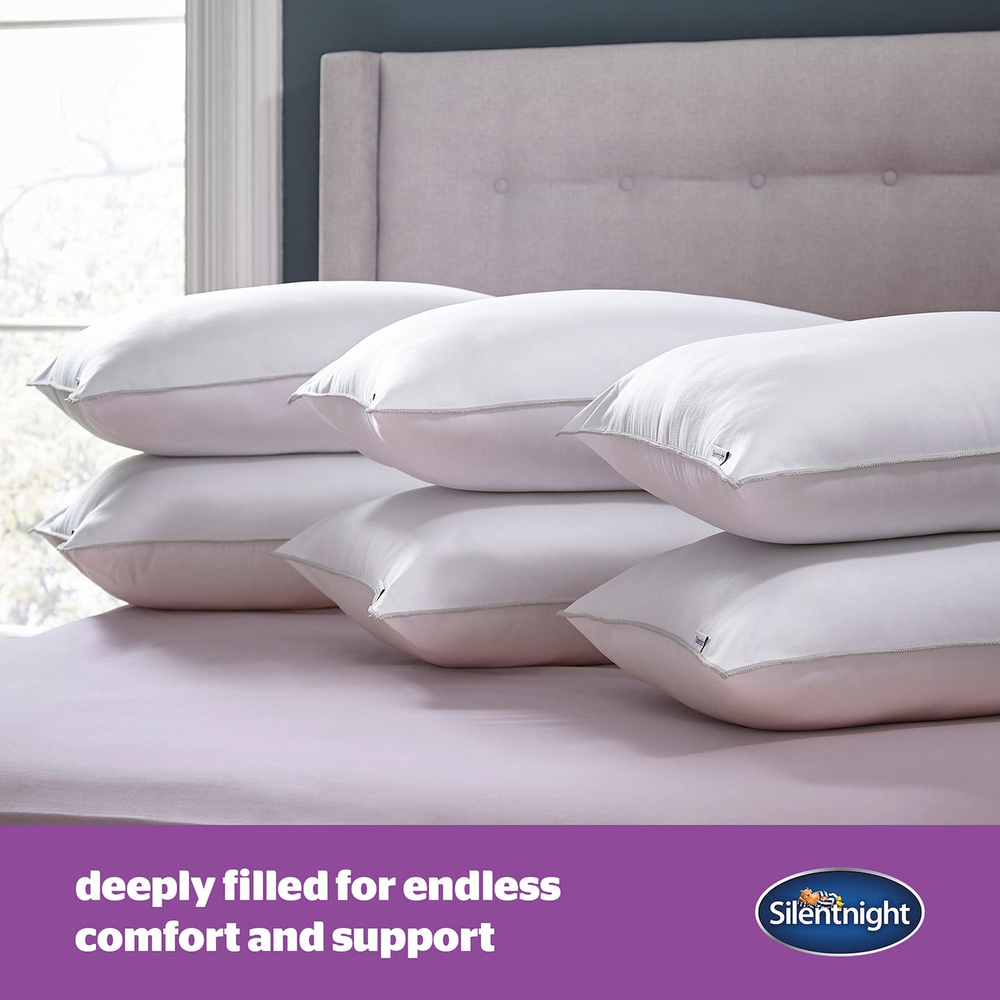 Silentnight Deep Sleep Pillows (6 Pack) - Medium Support
