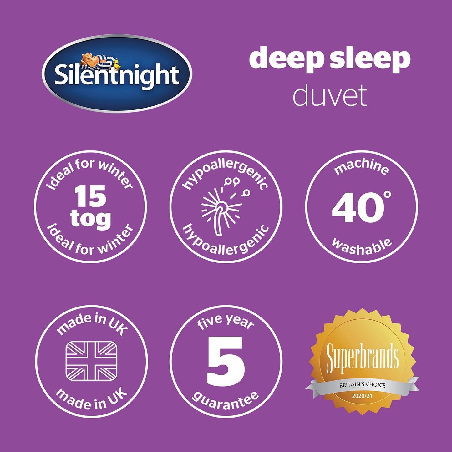 Silentnight Deep Sleep 15 Tog Duvet