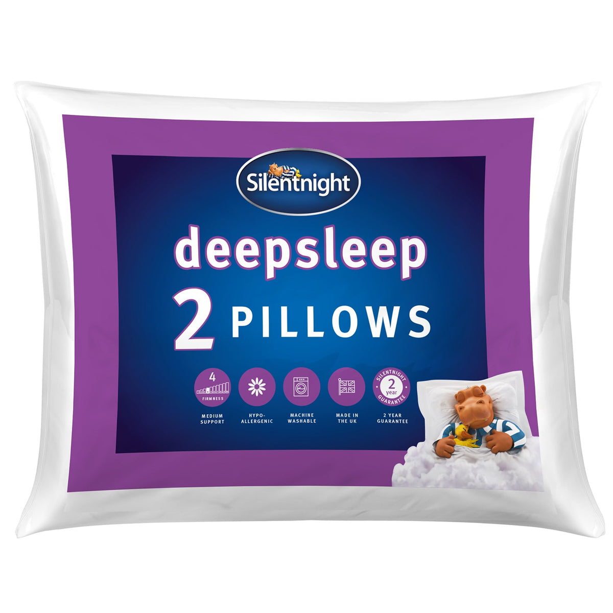 Silentnight Deep Sleep Pillow Pair Medium Support
