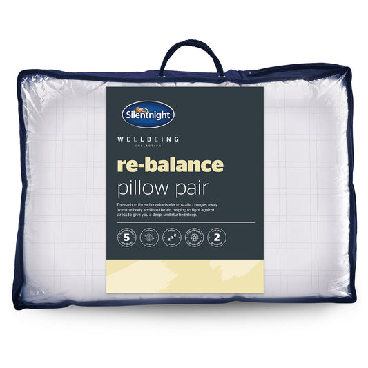 Silentnight Wellbeing Collection Re-Balance Pillow Pair - Medium Support