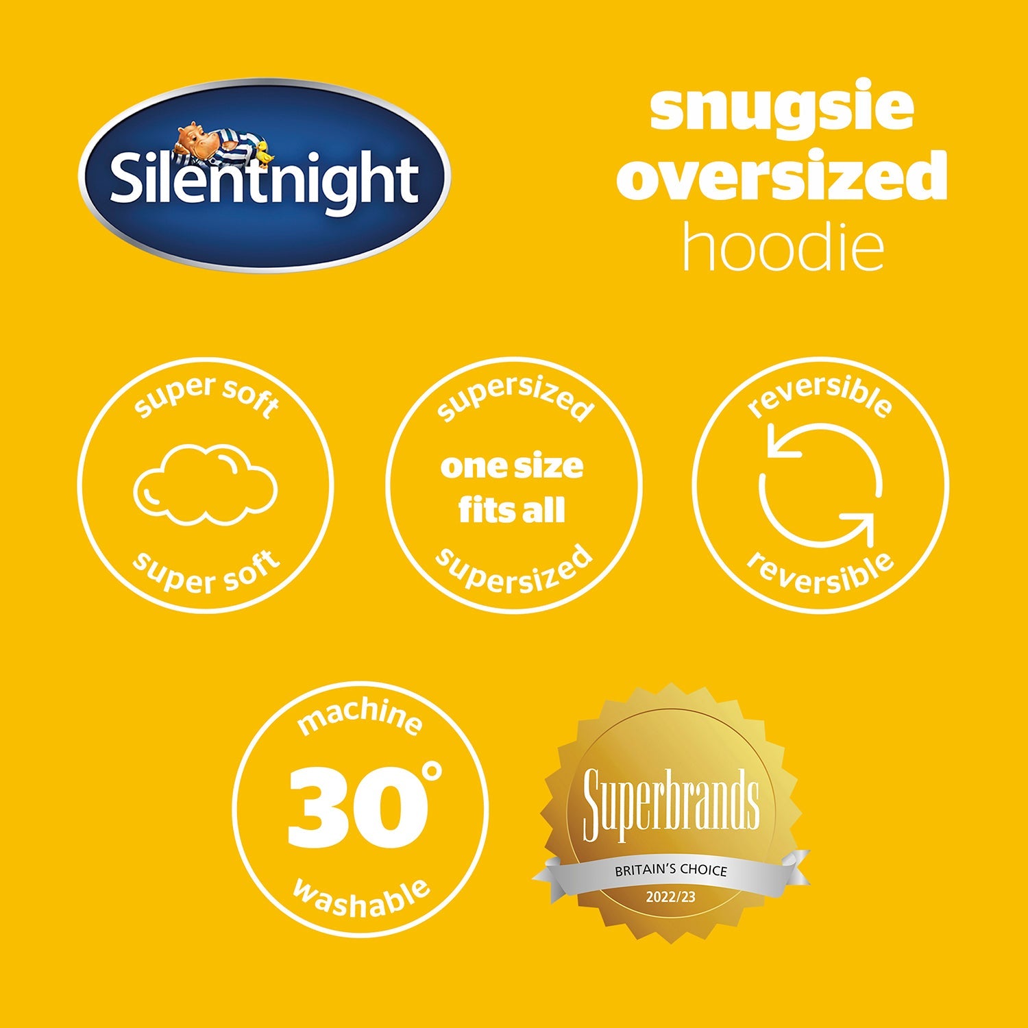 Silentnight Snugsie Blush Pink Oversized Hoodie – Julian Charles Home