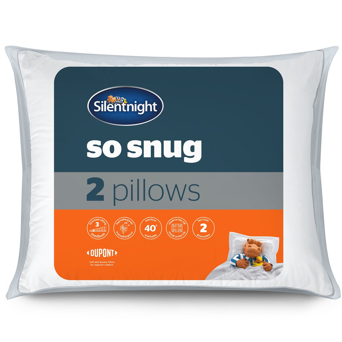 Silentnight So Snug Pillow Pair Medium Support