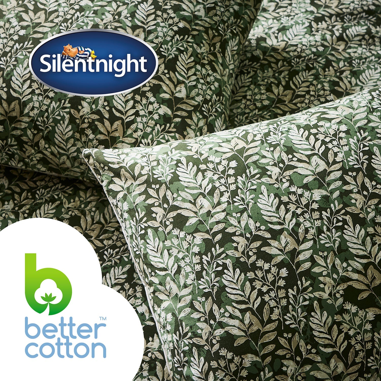 Silentnight Sustainable Woodland Green Duvet Set – Julian Charles Home