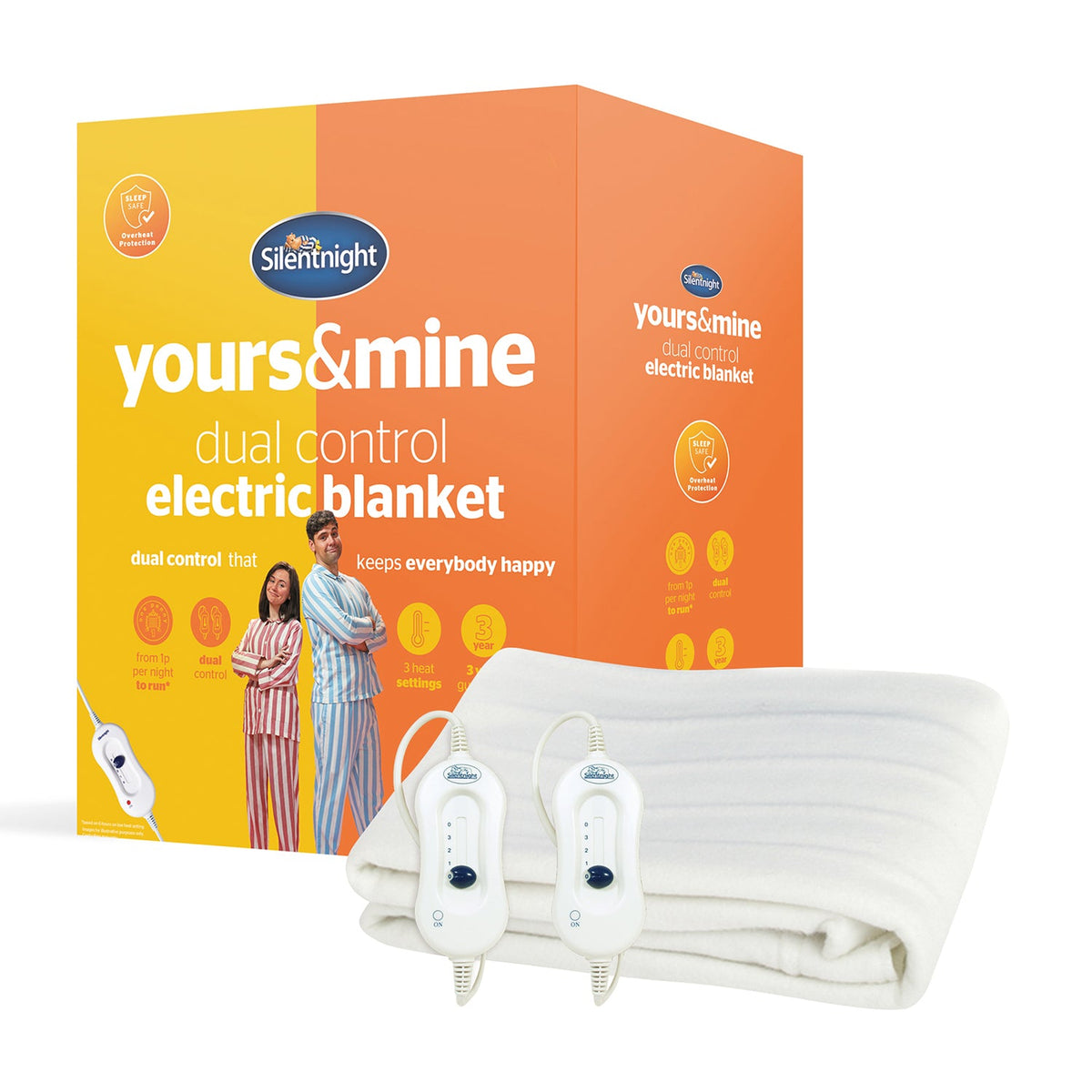 Silentnight Yours Mine Dual Control Electric Blanket