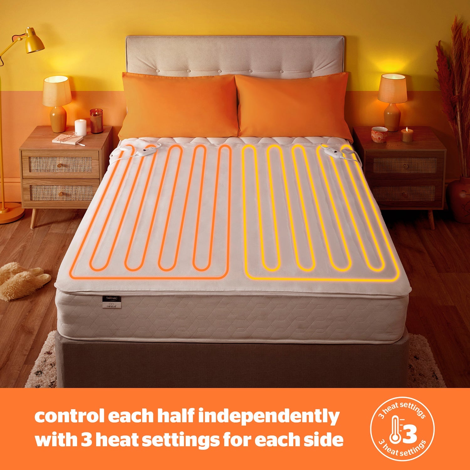 Bed Silent Night Electric Blanket King Silentnight Dual Control