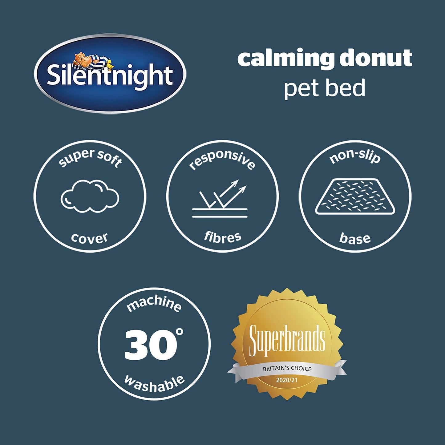 Silentnight Calming Donut Pet Bed