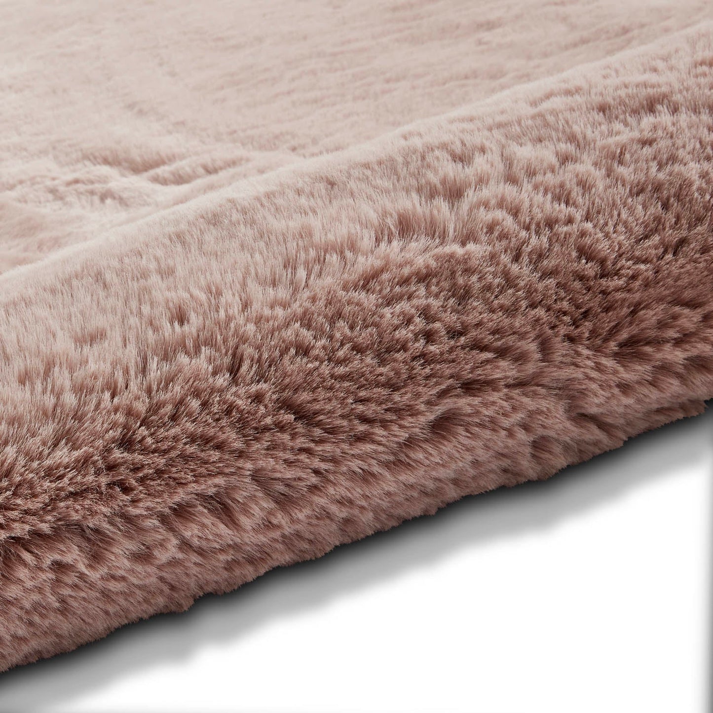 Super Teddy Rose Pink Shaggy Rug