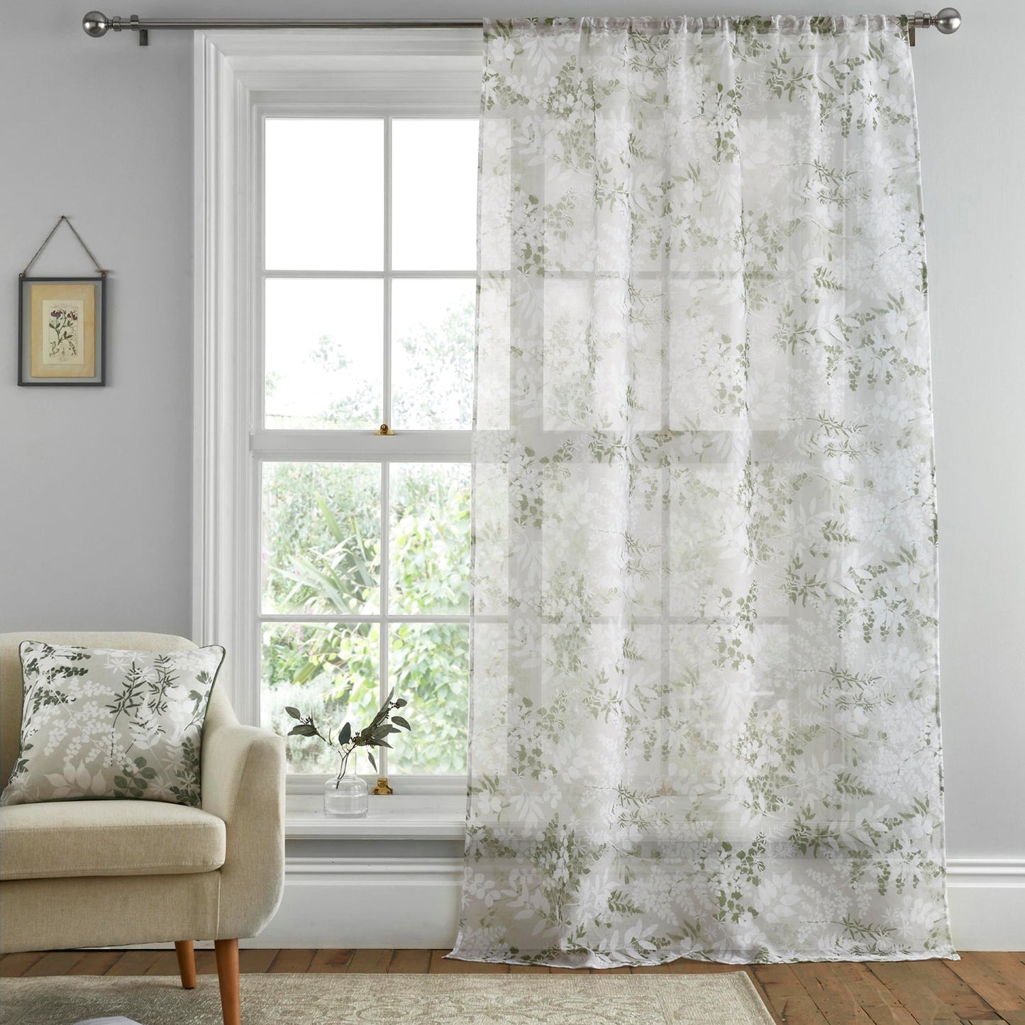 Tiverton Green Voile