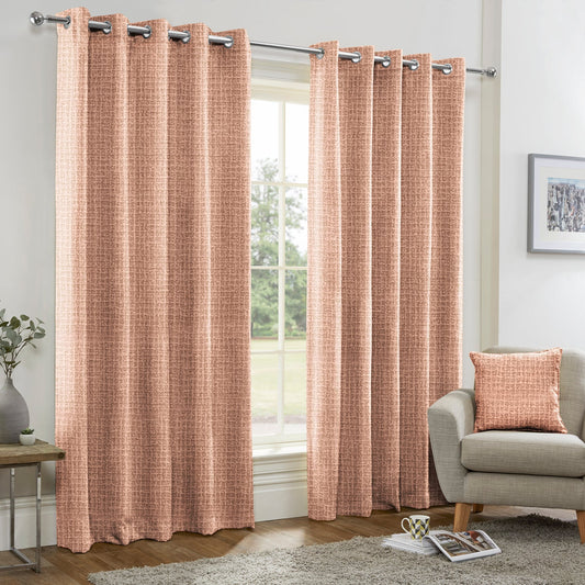 Tulsa Coral Made to Measure Curtains